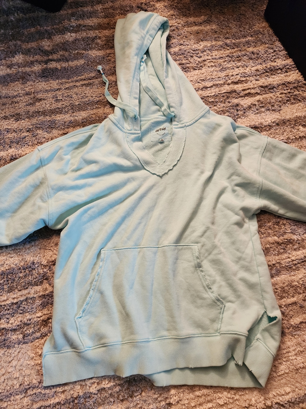 Aerie Oversized Blue Hoodie Sweatshirt